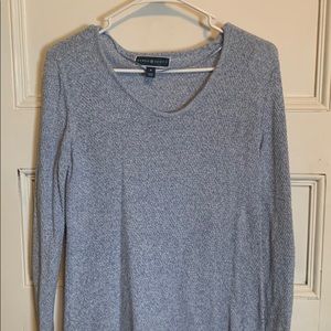 Heather blue sweater